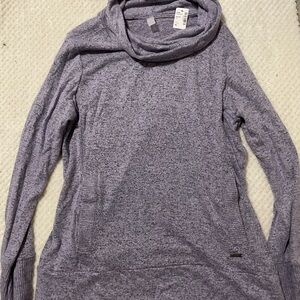 Reitmans/HYBA Heathered Lavender Cowl Neck Sweater